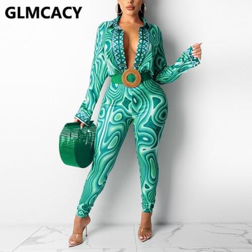 Women Two Piece Chic Shirt Set Long Sleeve Button Up Shirt Blouse & Slim Pants Set