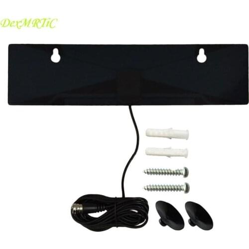 1PC UHF 470-862 MHZ HD Digital TV Antenna F Male Plug Connector Stick Mounting Flat Antenna