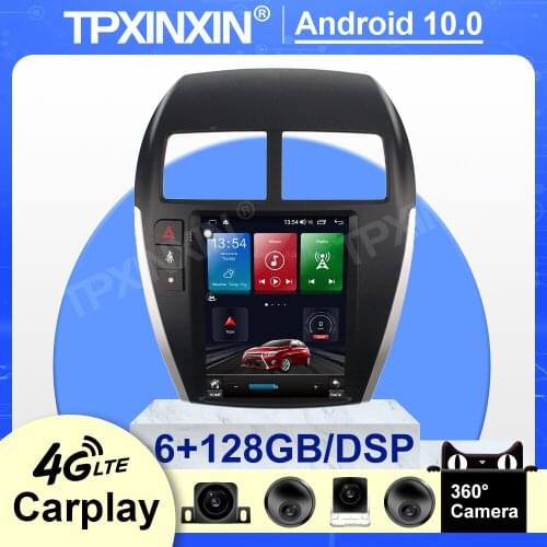 128GB Tesla IPS Touch Screen For Mitsubishi ASX 2013 2014 - 2018 Android 10 Car Radio Multimedia Video DVD Player Navigation GPS