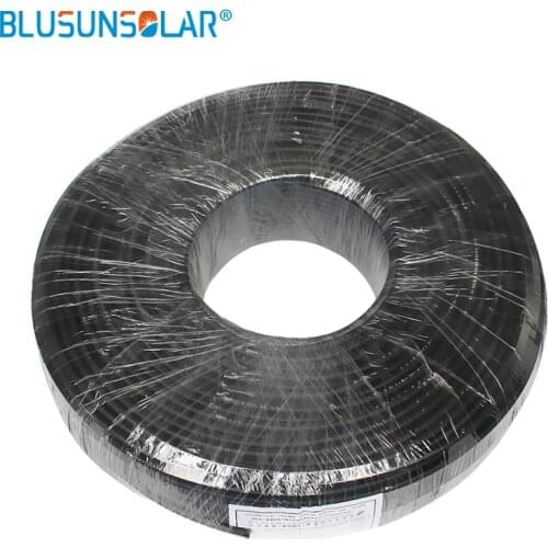 250meter/roll Wholesale solar wire, 12 AWG PV cable 1x4.0mm2 Solar cable for solar power connector