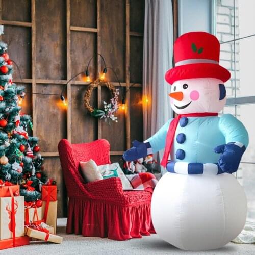 6-foot inflatable Snowman for Christmas and LED lights for outdoor garden decoration