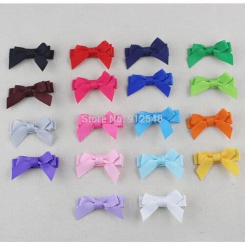 153235-B ,Free Shipping 18 colors grosgrain Ribbon Hair Bows WITH Clip, Children Boutique Hairbows Baby Girls Hair Accessorise