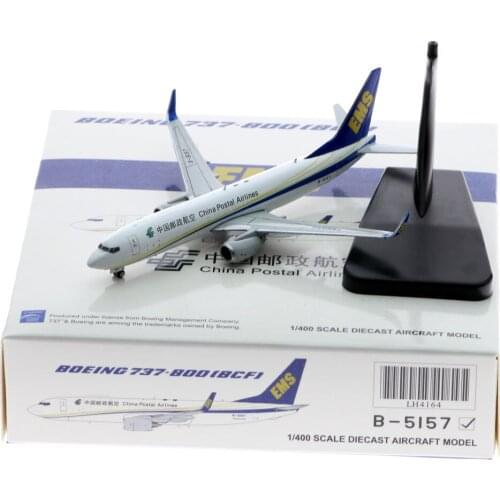 1:400 Alloy Collectible Plane JC Wings LH4164 China Postal Airlines B737-800(BCF) Diecast Aircraft Jet Model B-5157 With Stand