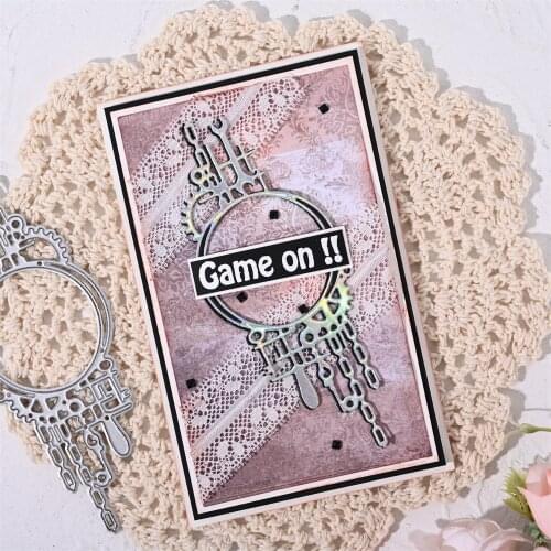 Circle Tassel Decorative Design Handicrafts Metal Mold Cutting Die Scrapbook Die Cutting Photo Album Card Paper Carving New 2021