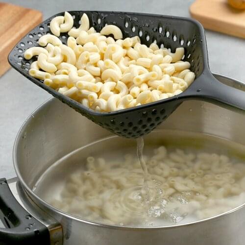 HeyMamba Kitchen Nylon Soup Spoon Ladle Anti-scald Skimmer Strainer Fry Food Mesh Portable Filter Home Kitchen Tool