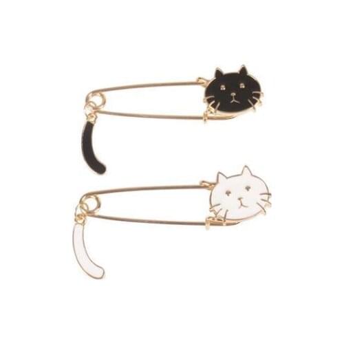 New fashion Dripping oily kitten shaking tail animal brooch For Women Accessories jewelry wholesale