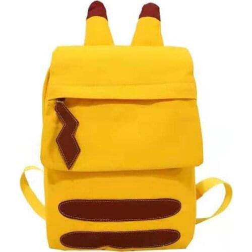 New Anime Pikachu-es Design Backpacks Model Figures Toys Cartoon Pokemones Styles Kids School Backpack Action Toys Kids Gifts