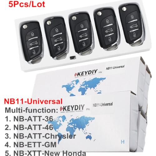 OkeyTech 5Pcs/Lot NB11 Universal Multi-functional KD Remote 3 buttons NB Series KEYDIY For KD900 KD200 URG200 Remote Master