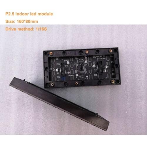 Original free shipping P2.5 full color led module 160*80mm 64*32 pixel indoor led sign advertising screen led sign display P3 P4
