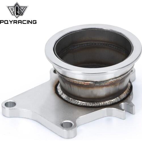 PQY - Stainless Steel Adapter for T3/T4 Turbo 5 Bolt to 3" V-Band Flange Turbo Adaptor Flange PQY4825