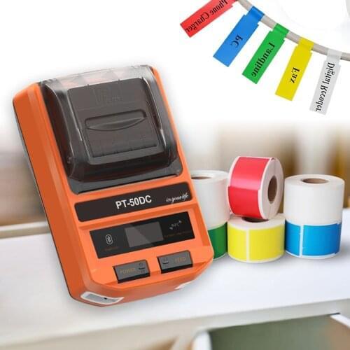 PUTY 50mm thermal label tape for power industry retail supermarket household portable thermal printer PT-50DC
