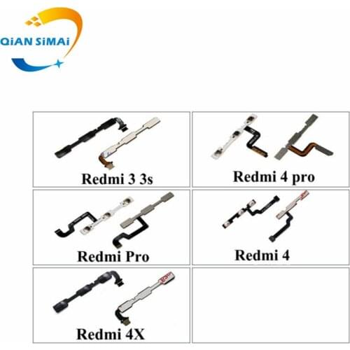 QiAN SiMAi 1PCS New Volume & power on/off Button flex cable For Xiaomi Redmi Pro 3 3S 4 4Pro 4X 4A Phone
