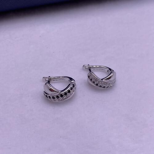 Sinya 925 sterling silver hoop Earring Europe style English lock design fine jewelry mother women gift New arrival
