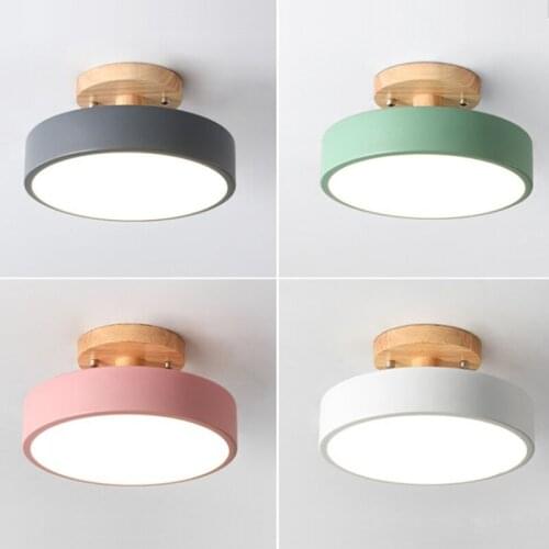 Nordic Ceiling Lamps Changeable LED Modern Living Room Decoration Bedroom Kitchen Lighting Aisle Ceiling Bathroom Light Fixtures