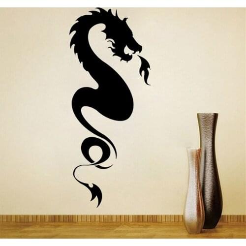 Spitfires Dragon Wall Stickers Home Decor Wall Decals For Living Room Bedroom Removable Self Adhesive Wall Art Murals