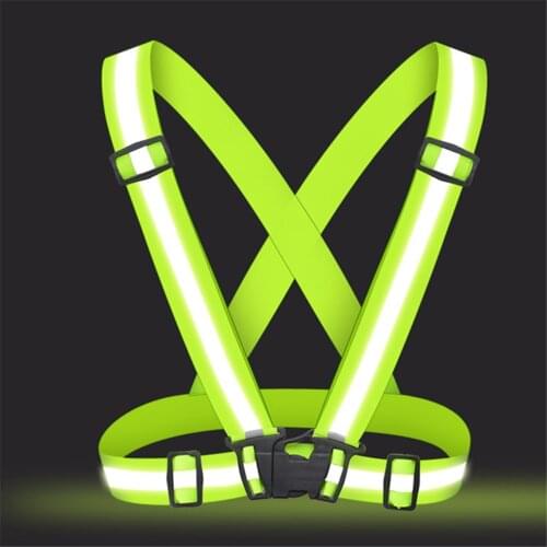 Bike Safe Reflective Safety Vest for Construction Traffic Warehouse Visibility Security Reflective Strips Wear Cycling Vest