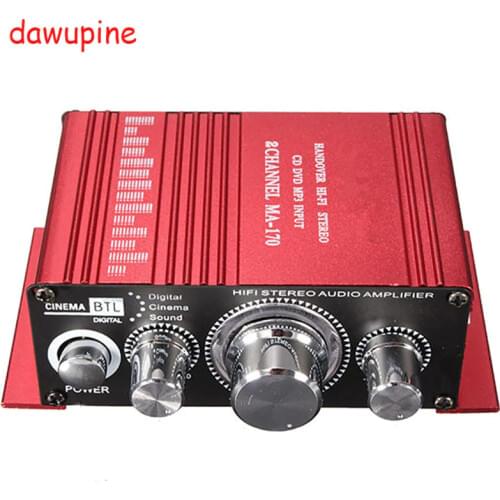 Dawupine 20W HIFI Stereo Sound Amplifier For DVD CD TV Computer Radio MP3 Player Car Bicycle Motorcycle Audio Power Adapter