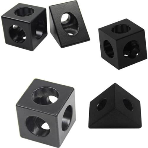 1pc Black Angle Corner Connector 90 Degree Angle Bracket For Openbuilds Cnc Mill 3d Printer Diy Parts