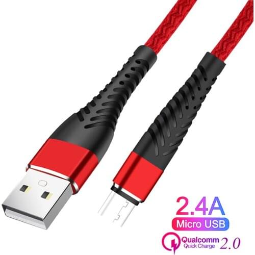 3M Fast Charging 2.4A USB Data Cable For iPhone Type C Micro USB Phone Charge Cord For Samsung Huawei Xiaomi Android Phone Cable