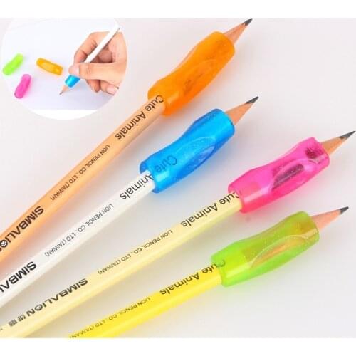 4pcs Learning Partner Children Students Stationery Pencil Holding Practise Device for Correcting Pen Holder Postures Grip