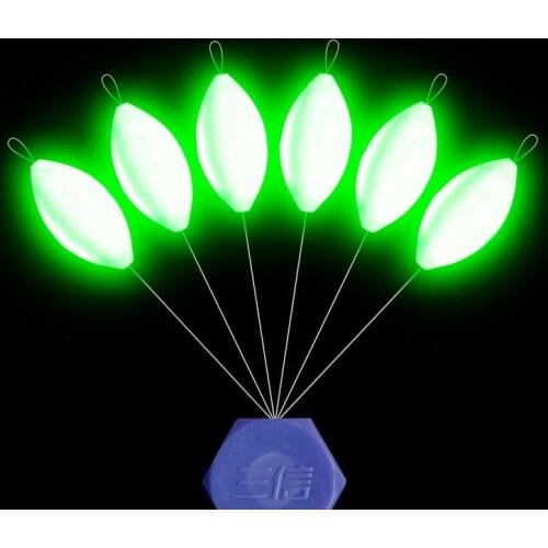 5Packs/lot Luminous Fishing Float 000#-3# Glowing Seven-star Float Light Bobber Night Vision Fishing Tackle Accessory B333