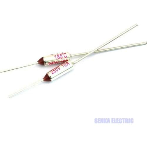 50pcs Temperature Thermal Metal Cutoff Fuses 265-285C 250V 10A Electric Rice Cooker Parts Fuse RY TF