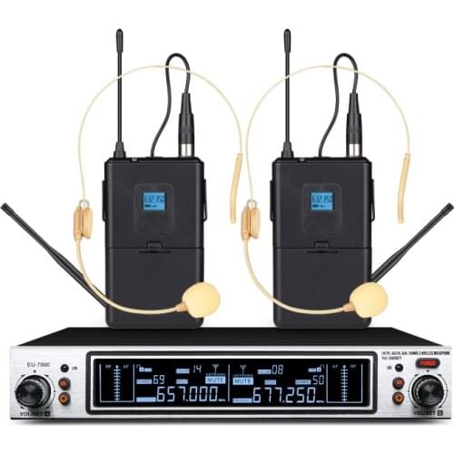 Wireless Karaoke Microphone Dynamic UHF Home Studio Recording For Computer Audio Professional DJ Speaker Conference 7000C