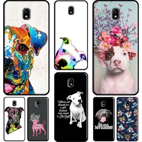 Pit Bull Lovely Pet Dog Pitbull For Samsung Galaxy J7 J3 J5 2017 A3 A5 2016 J4 J6 A6 A8 Plus J2 Core J8 2018 Phone Case