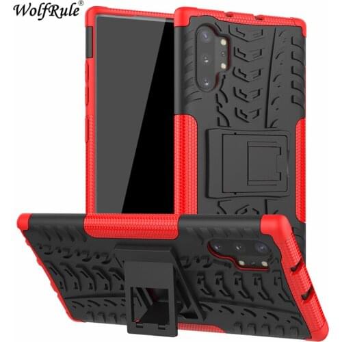 Phone Case sFor Samsung Galaxy Note 10 Plus Case Dual Layer Armor Shell TPU+PC Shockproof Cover For Samsung Note 10 Plus Cover
