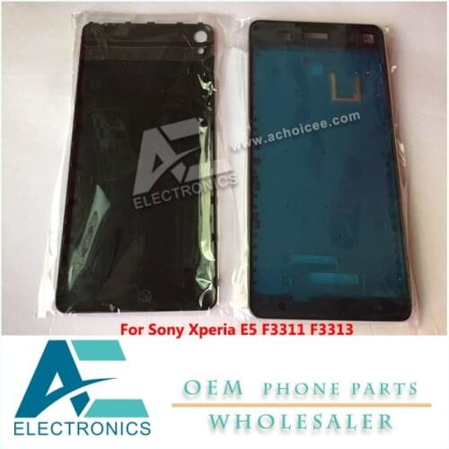 Full Housing Cover Case For Sony Xperia E5 F3311 F3313 Back Cover Frame Bezel Chassic Accessory Bundles