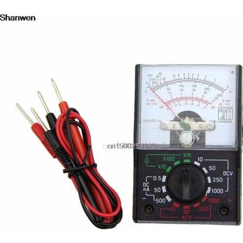 AC/DC digital multimeter auto range esr meter transistor test analog multimeter cable test leads true rms