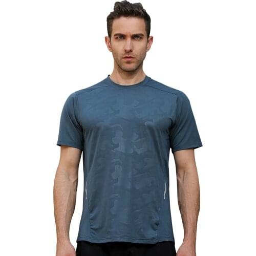 2021 Summer Mens Running T-Shirts, Quick-Drying Compression Sports T-Shirts, Gymnastic T Shirt for Men, Outdoor Football Shirts