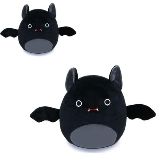 2021 30cm Hot Sale Halloween Bat Plush Toys Soft Black Red The Bat Toy Stuffed Animals Dolls Baby Pillow for Kids Birthday Gift