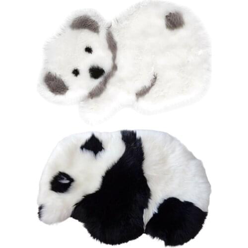 Faux Wool area Rugs Plush Shaggy Machine Wash Dry Water Absorbent Bath Rug Carpet for Decor Sofa Chair