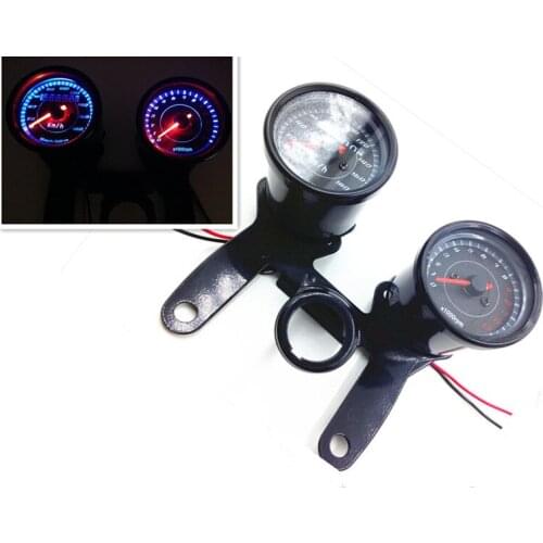 LED Motorcycle Tachometer Gauge Odometer Speedometer Bobber Cruiser Chopper VN