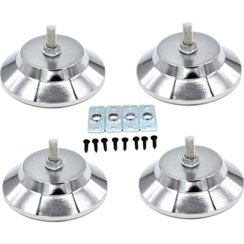 4pcs Furniture Metal Feets Leg Leveler For Football Accessories Risers With Thread Stem Pool Table Heavy Duty Air Hockey Cabinet