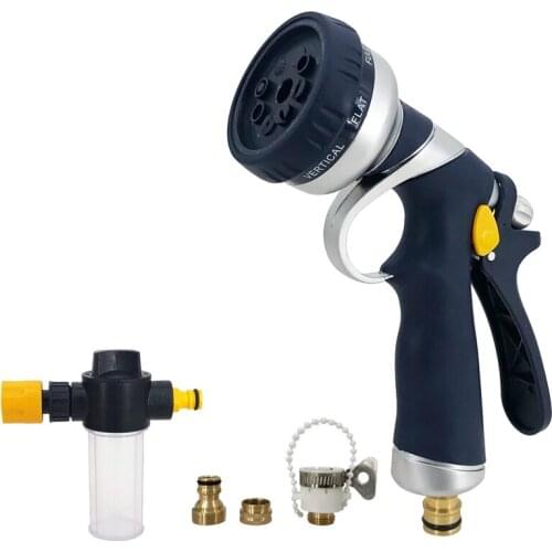 Metal Garden Water Gun Hose Nozzle Mutifunctional Household Car Washing Yard Water Sprayer Pipe Tube Nozzle Sprinkle Tools