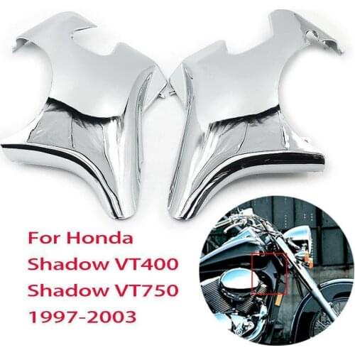 Motorcycle Chrome Neck Cover Frame Wire Line Side Guard For Honda Shadow VT400 VT750 VT 400 750 ACE 1997 1998 - 2003 2002 2001
