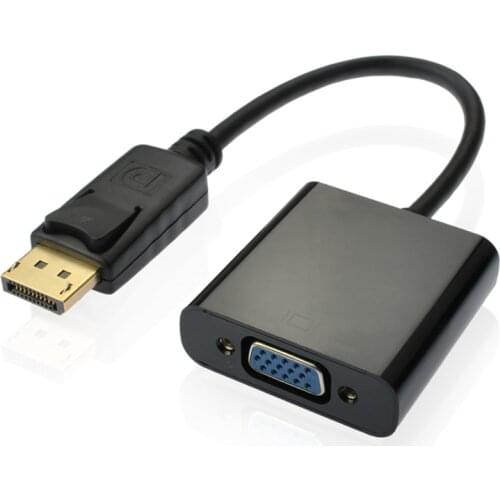 DP to VGA HD Cable For Computer Video Conversion Cable Adapter Suitable With Intel 10th Generation /AMD 4th Generation Adapter