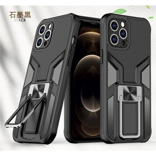 12 Mini Shockproof Case For Iphone 12 Pro Max Luxury Case Military Bumper Ring Holder Back Shell Iphone 12 Pro Stand Cover