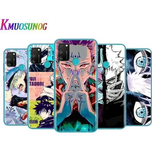 Transparent Cover Cartoon Anime Jujutsu Kaisen For Honor V30 View 20 V20 30i 30S 30 20S 20E 20i 20 Lite Pro Plus Phone Case