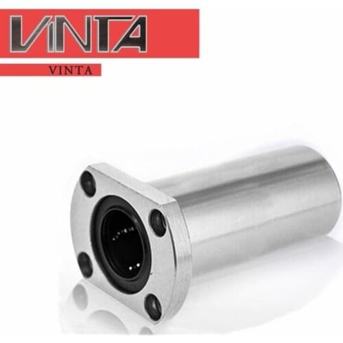 Extended Double Trimmed flange linear bearing 1pcs/lot LMK6 8 10 12 13 16 20 25 30 35 40 50LUU rolamentos CNC Linear bearings