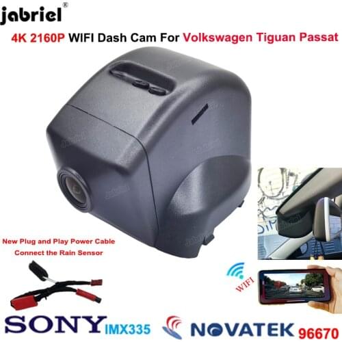 4K Dash Cam 2160P Car DVR Camera Recorder For Volkswagen VW Passat B7 B7L For Volkswagen VW Tiguan 2011 2012 2013 2014 2015