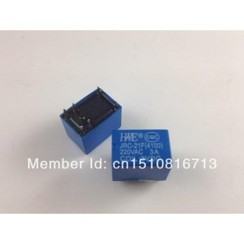 10pcs Miniature PCB Relay JRC-21F 4100 DC 3V 6 Pins