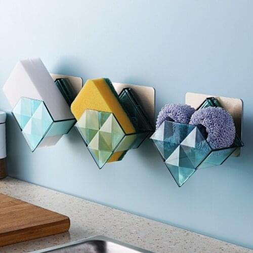 100 Clean Cloth Storage Rack Hole-Free Wall-Mounted Dishcloth Leachable Hanger Kitchen Sink Sponge Rack