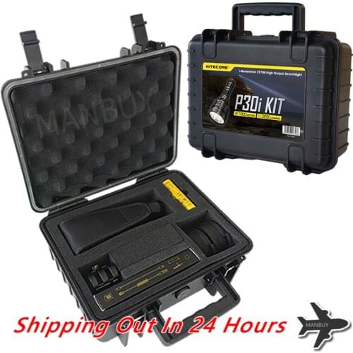 2021 NITECORE P30i KIT BoxSet Flashlight + GunMount+Filter + NL2150HPi 5000mAh 21700 Rechargeable Battery+ RSW2i Remote+ Holster