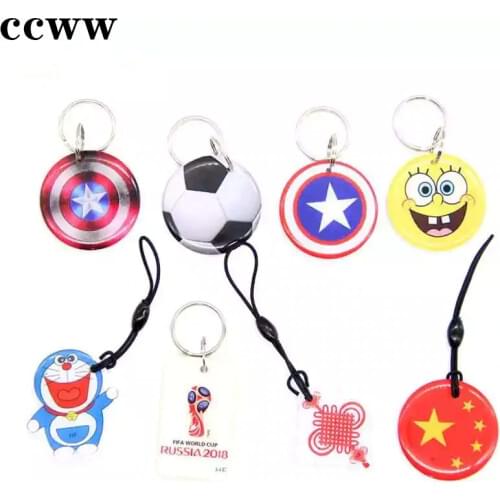 125KHz ID EM4305 EM4205 Multiple Choice Writable Replicable Keyfobs RFID Tag Waterproof Keychain Access Control Card