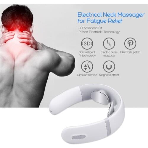 Electric Pulse Neck Massager Cervical Traction Collar Therapy Pain Relief Massage Relaxation Professional Health Care Machine