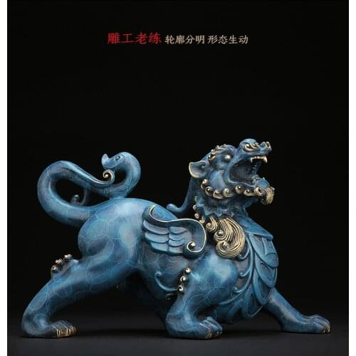 2021 GOOD LUCK home Shop company business Success bring in wealth efficacious FENG SHUI brass lightning MALE PI XIU statue
