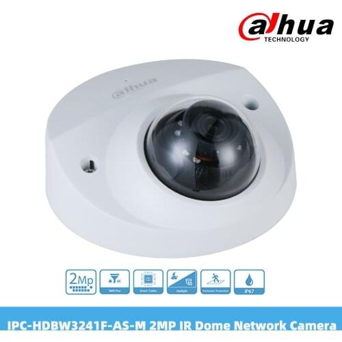 Dahua IPC-HDBW3241F-AS-M 2MP IR Fixed Focal Dome WizSense Network Camera POE Power Support Built-in IR LED